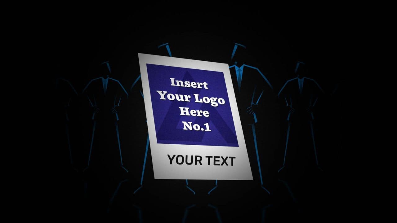 template Dynamic Footage Animation with Viral Blue Silhouettes preview