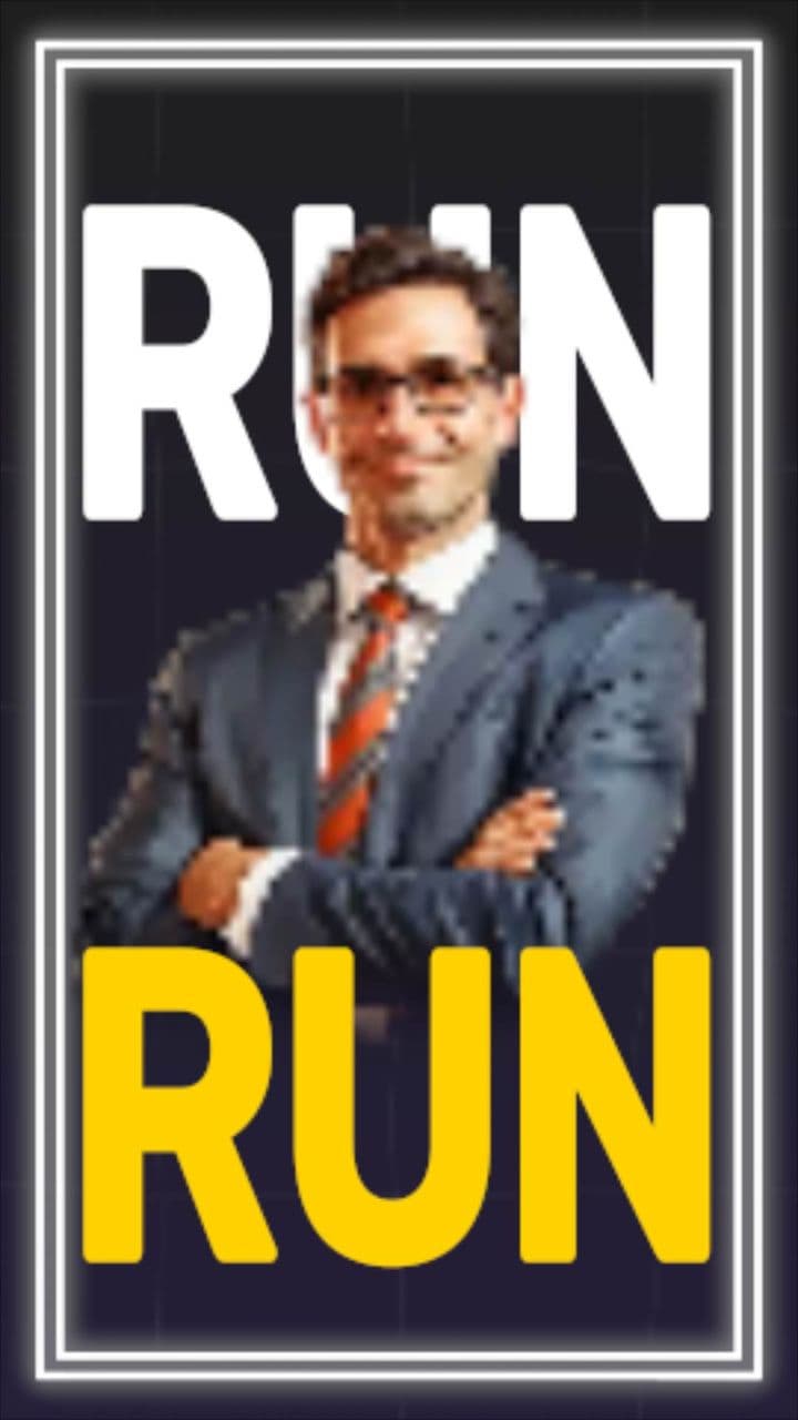 template Dynamic Character Animation with Bold Newspaper-Style Text & Logo Reveal preview