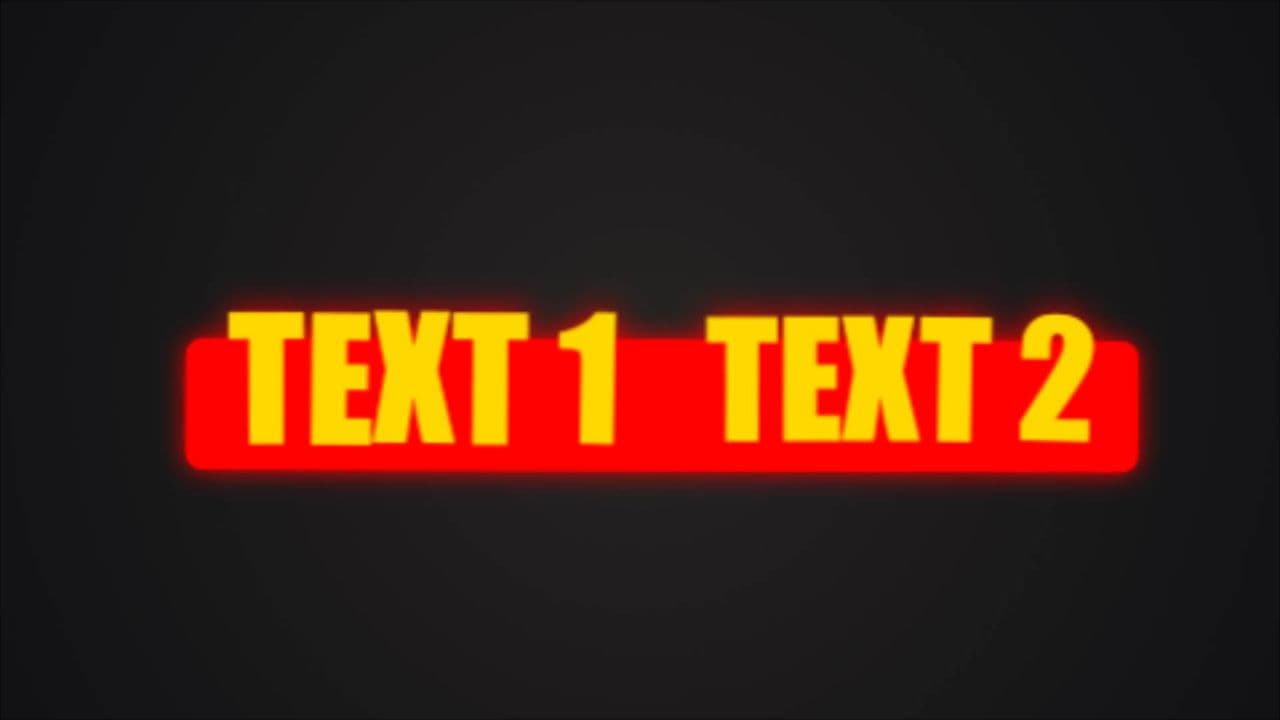template Glowing 4 Terms Reveal with Neon Red Highlights preview