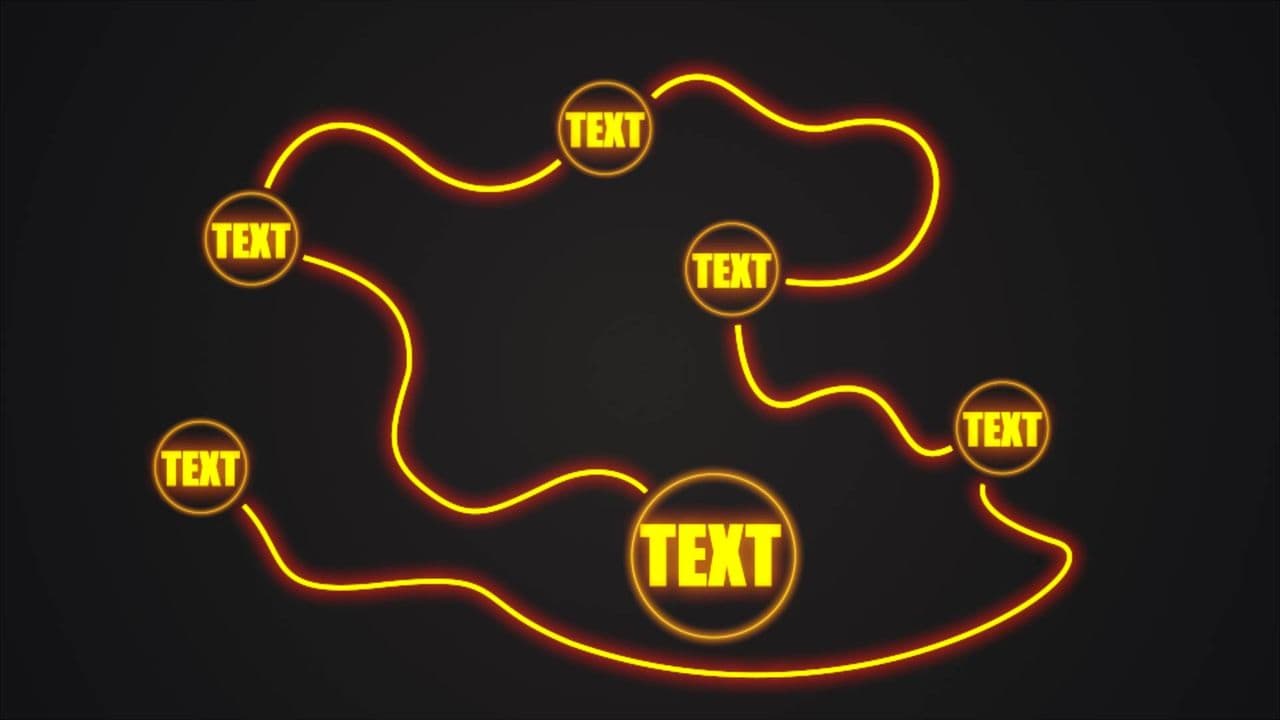 template Glowing Text Step-by-Step Reveal | 6 Steps preview