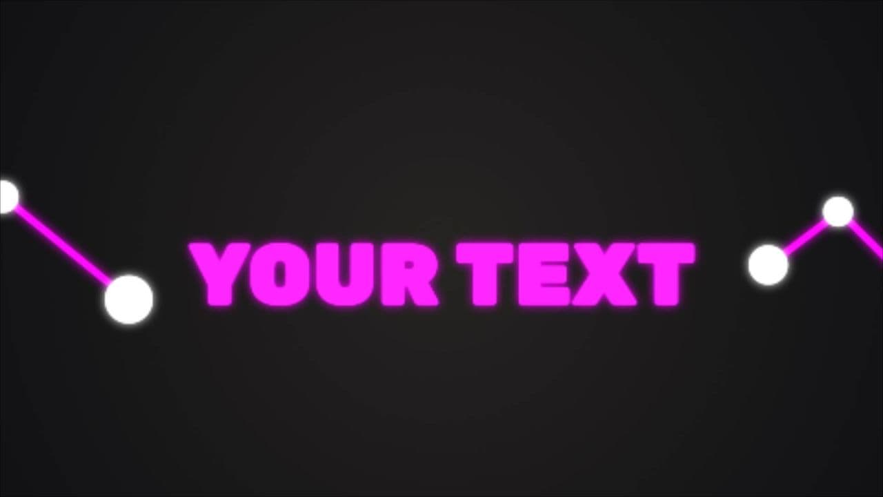 template Connected Lines Text Animation preview