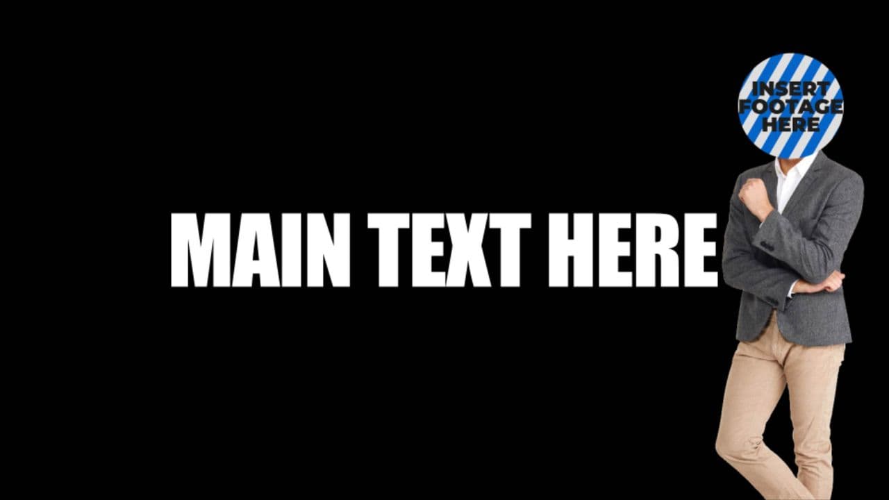 template 3-Text Flash Transition with Animated Character Swipe preview