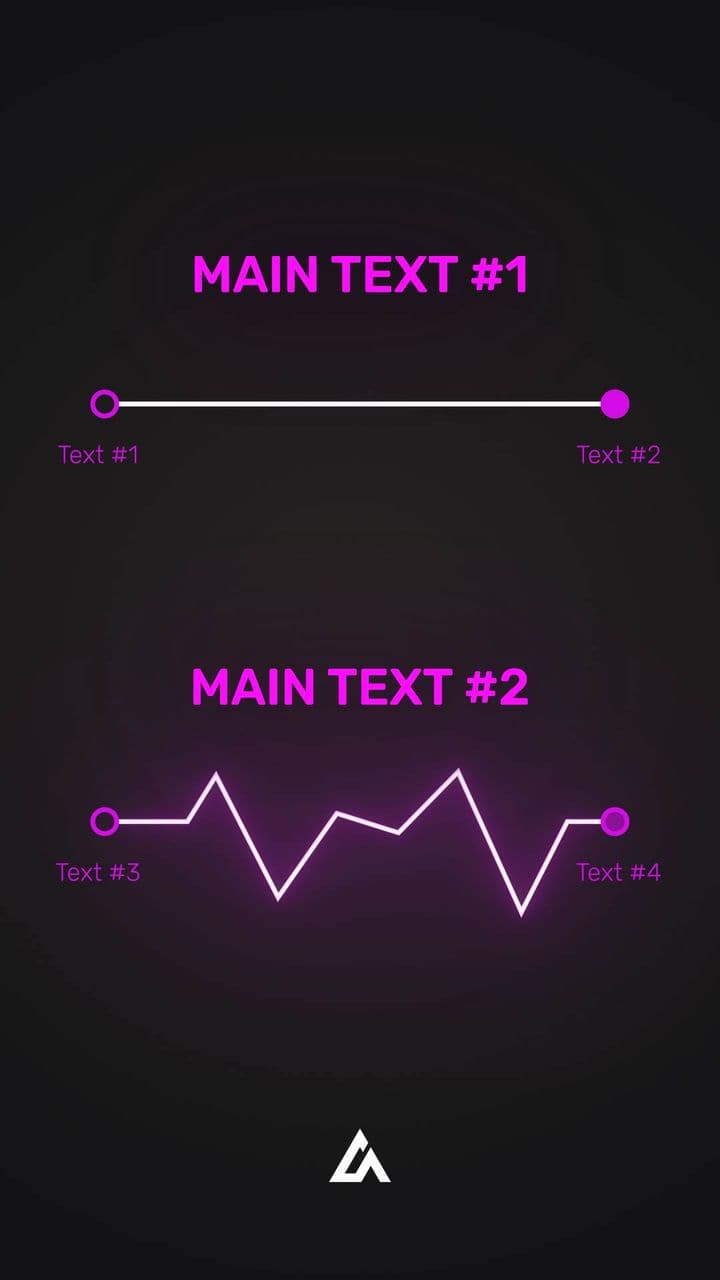 template Straight vs Zigzag Path Animation | 2 Journey Comparison Visual preview