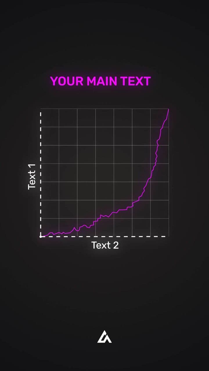 template Explosive Growth Animation | Dynamic Line Chart Mockup preview