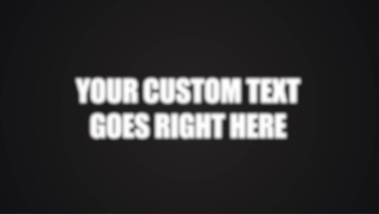 template Dynamic Text: Zoom & Blur-to-Clear Effect preview