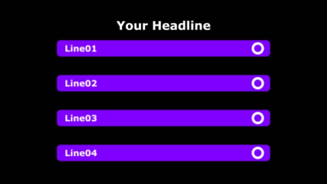 template Streamlined Flowchart Hook | 4 Steps  preview