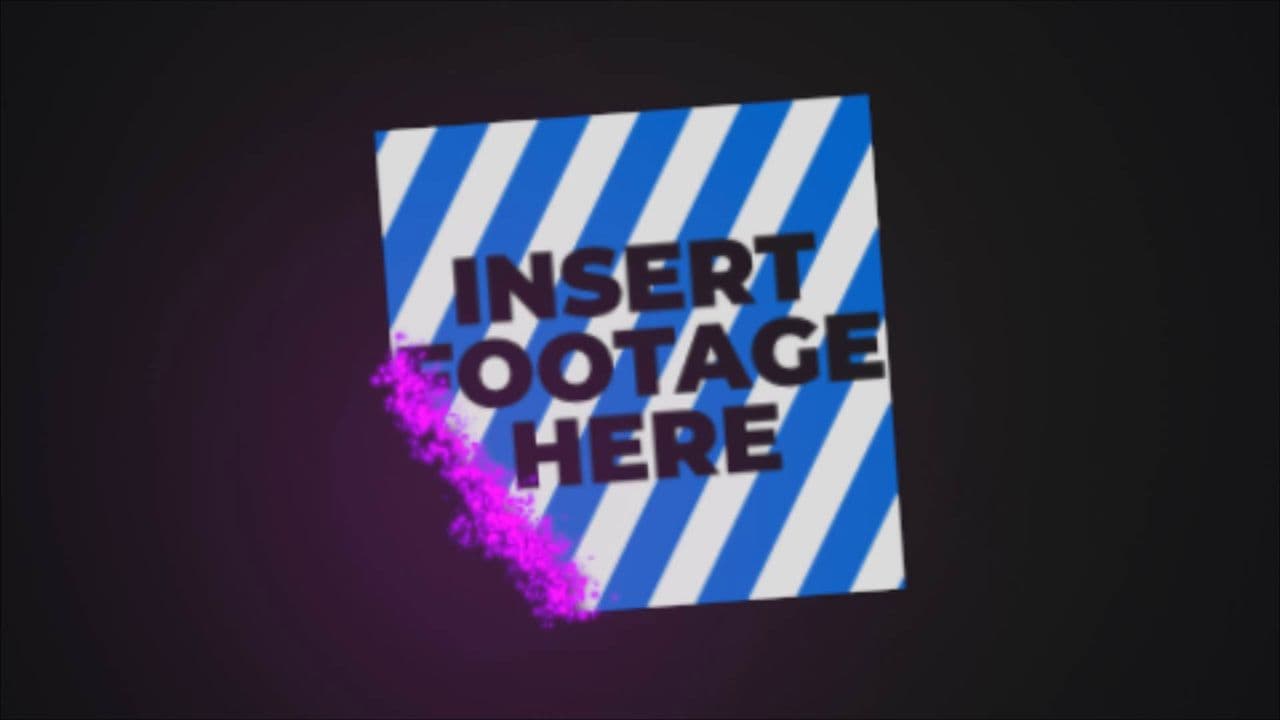 template Particle Transition with Logo and Footage Reveal preview