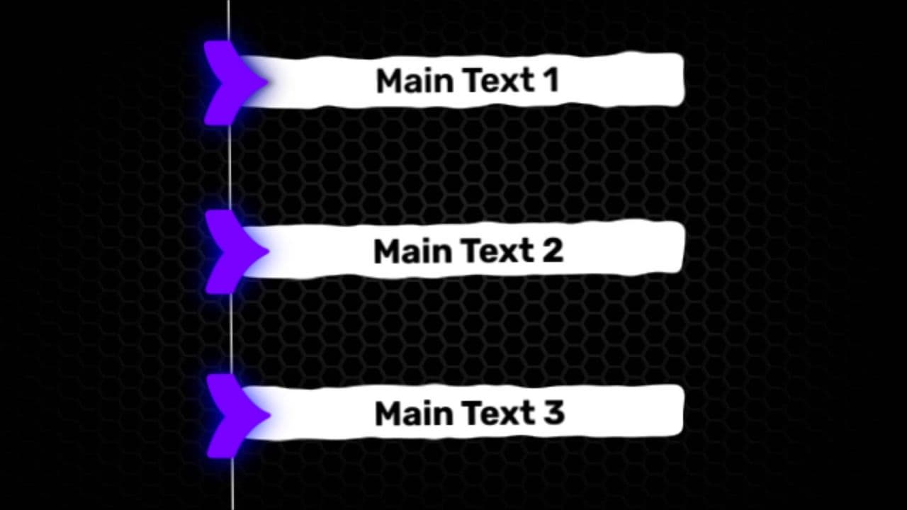 template Three-Step Arrow Flowchart Animation preview