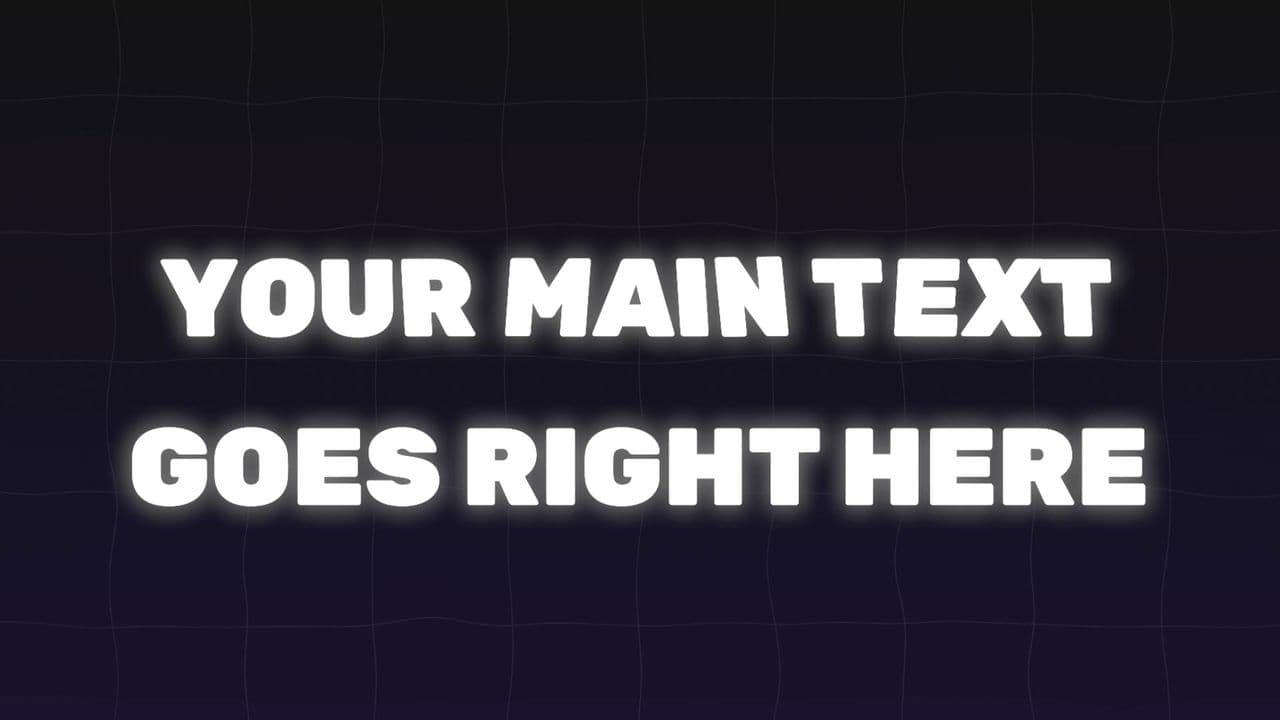 template Text Burn Transition into Footage preview