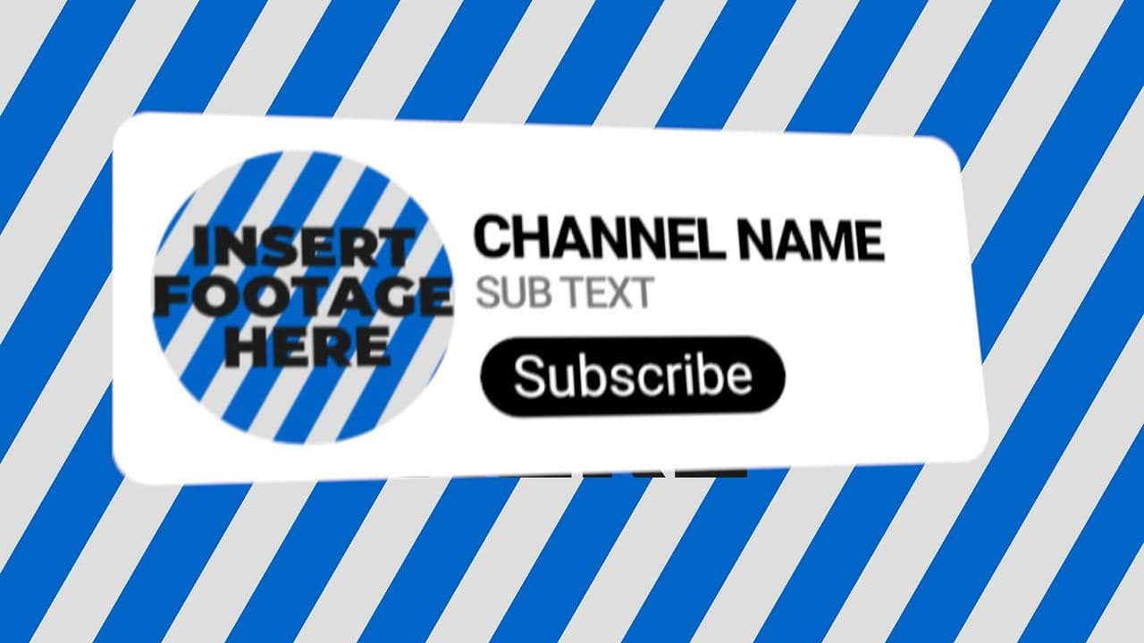 template YouTube Channel Profile with Slider Animation preview