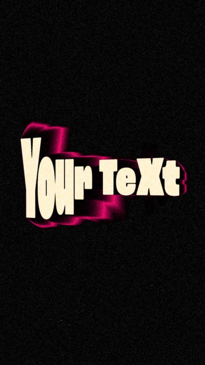 template Retro Wave Text Pop Animation | 1 Word with Ribbon Warp Effect preview