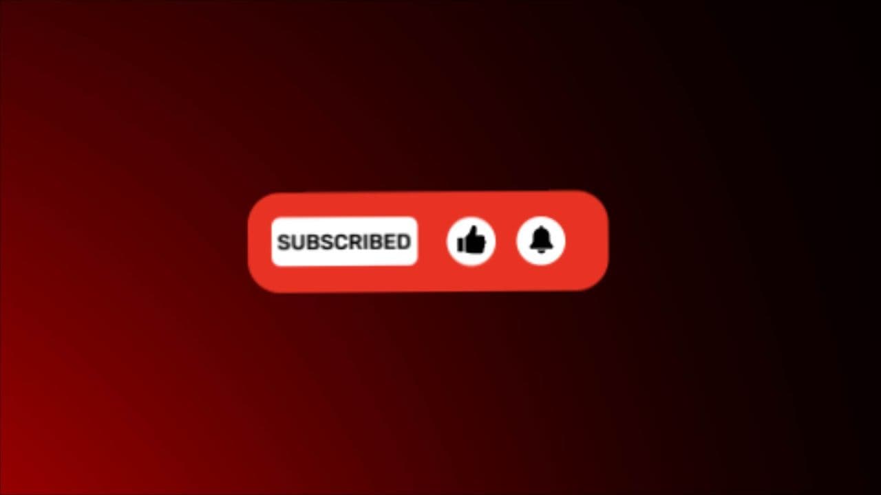 template Modern Red Subscribe Button Animation | Full Engagement UI for YouTube preview