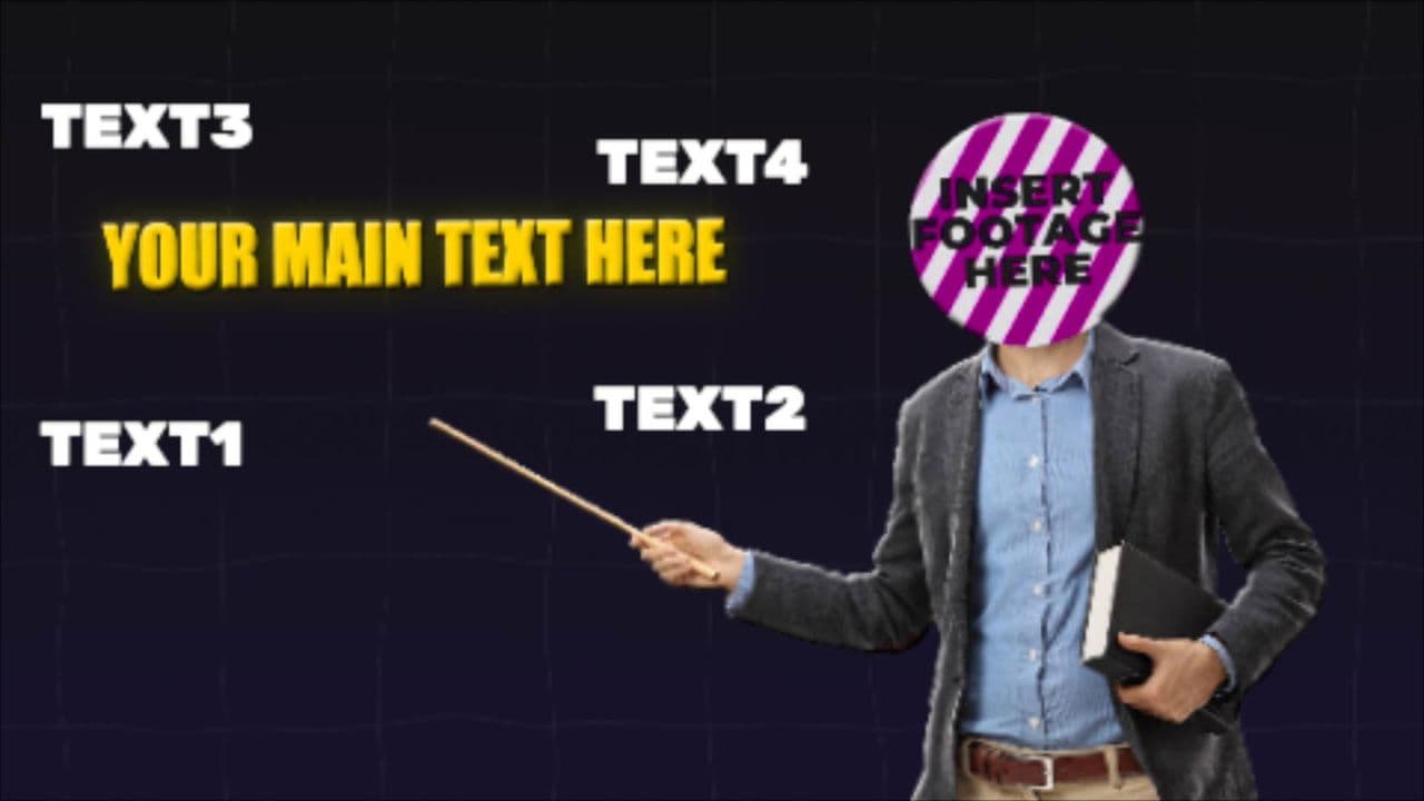 template 4-Step Highlight Presentation Video preview