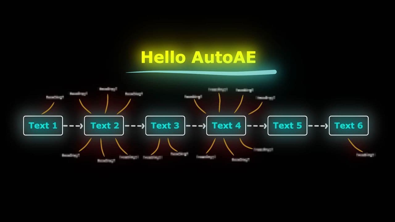 template Sequential Flowchart Video | 6-Key Point Transition Clip preview
