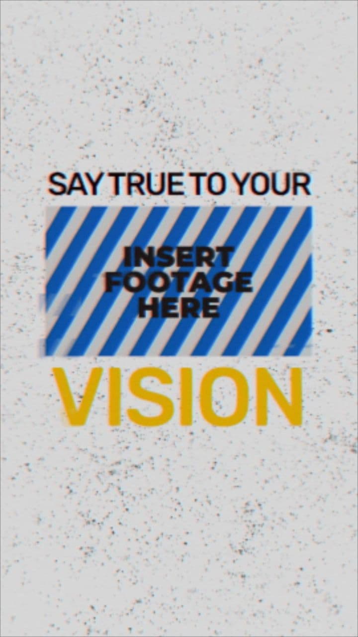 template Dynamic Text Reveal with Motion Footage Placeholder preview