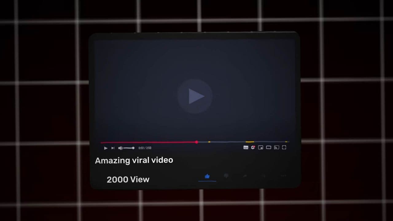 template YouTube Clip Transition with Rising View Count – Viral Growth Effect preview