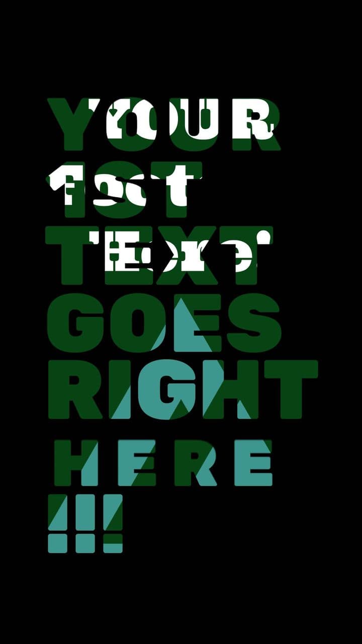 template Bold Text Overlay with Final Image Reveal preview