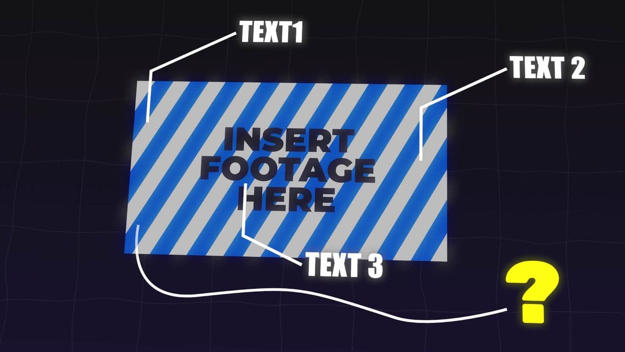 template Single Frame with 4 Callouts preview