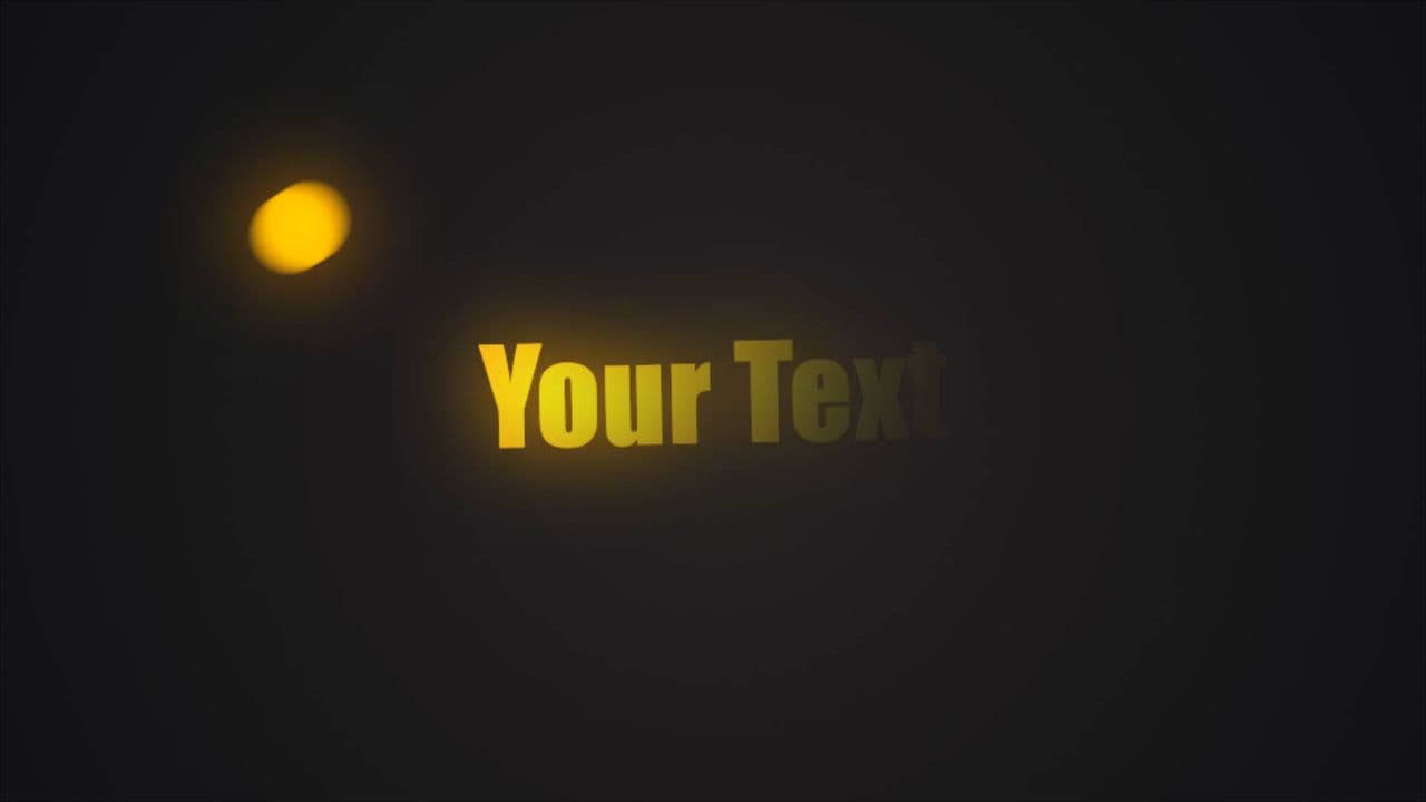 template Rotating Light Ball with Text Highlight preview