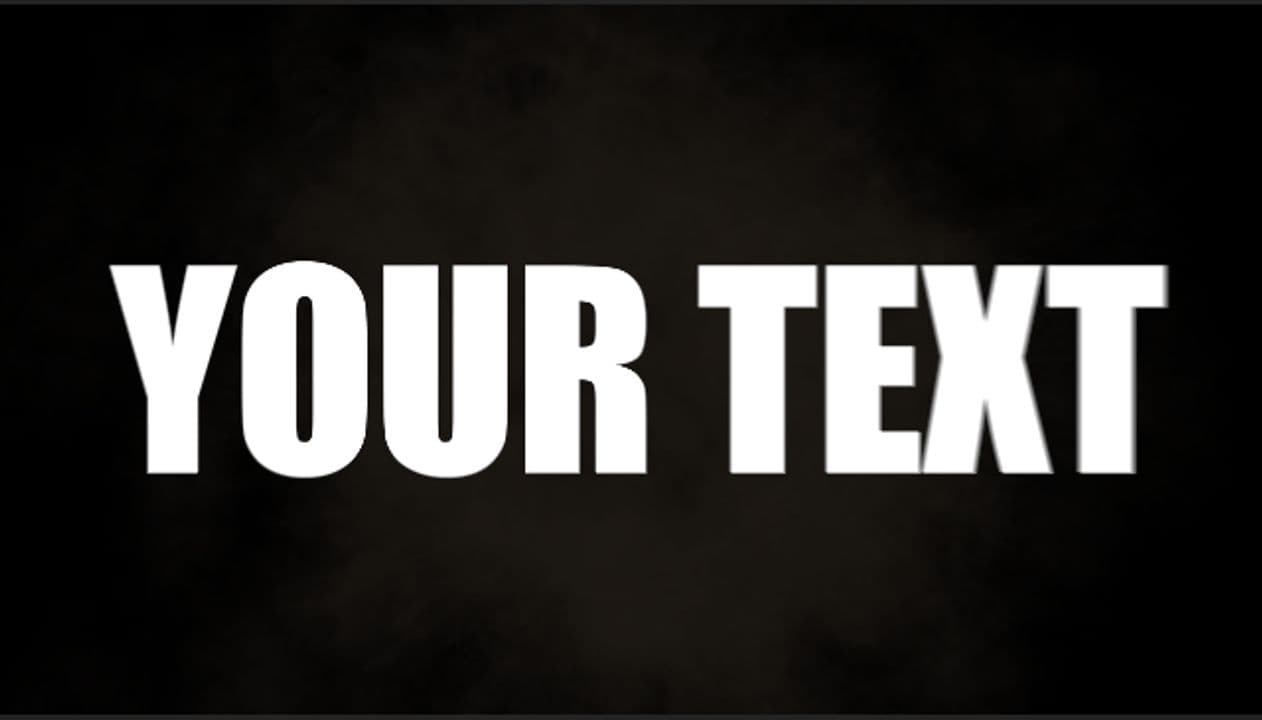 template Classic Zoom-in Text Effect with Quick Focus preview