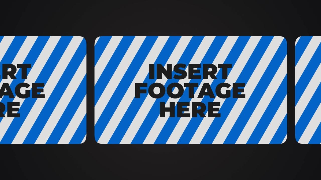 template Sliding Image Set with Stretch Text Reveal preview