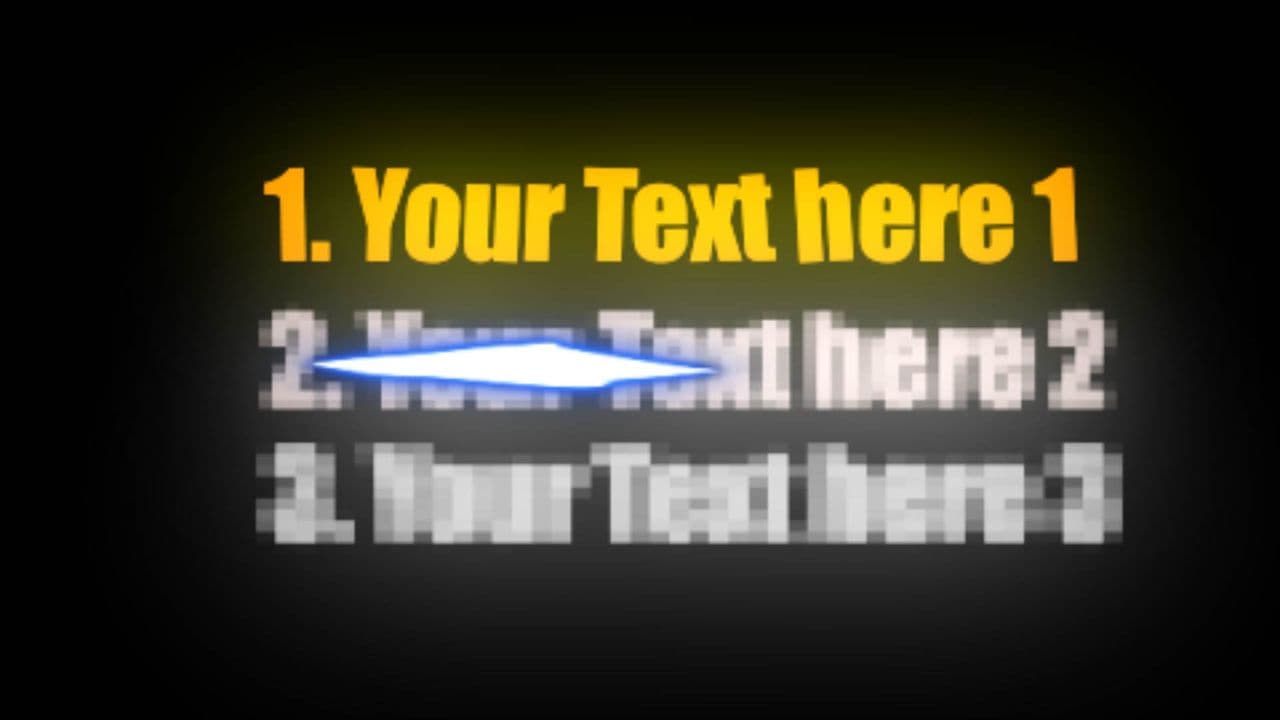 template Triple-Line Text Reveal with Lightning Glow preview