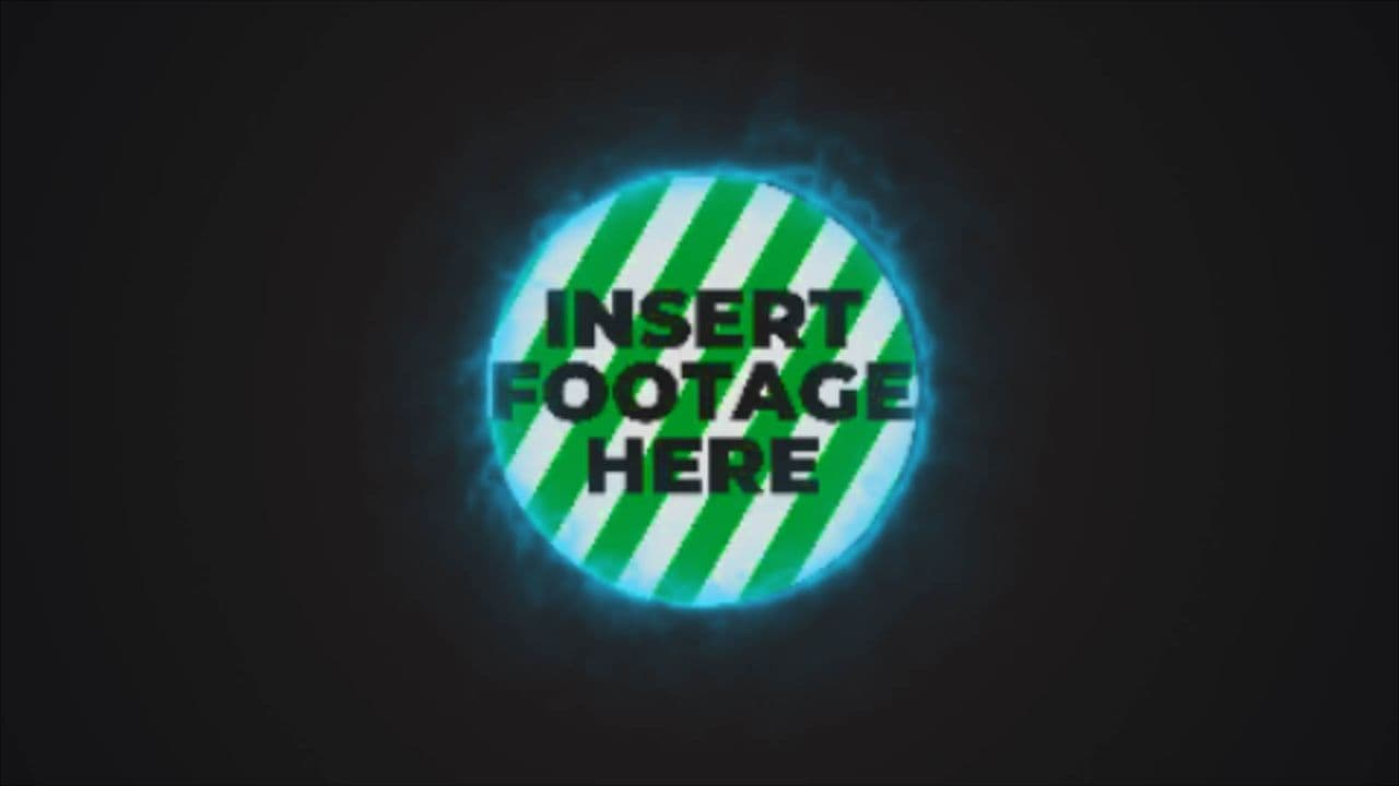 template Falling Logo with Radiant Saber-Style Glow preview